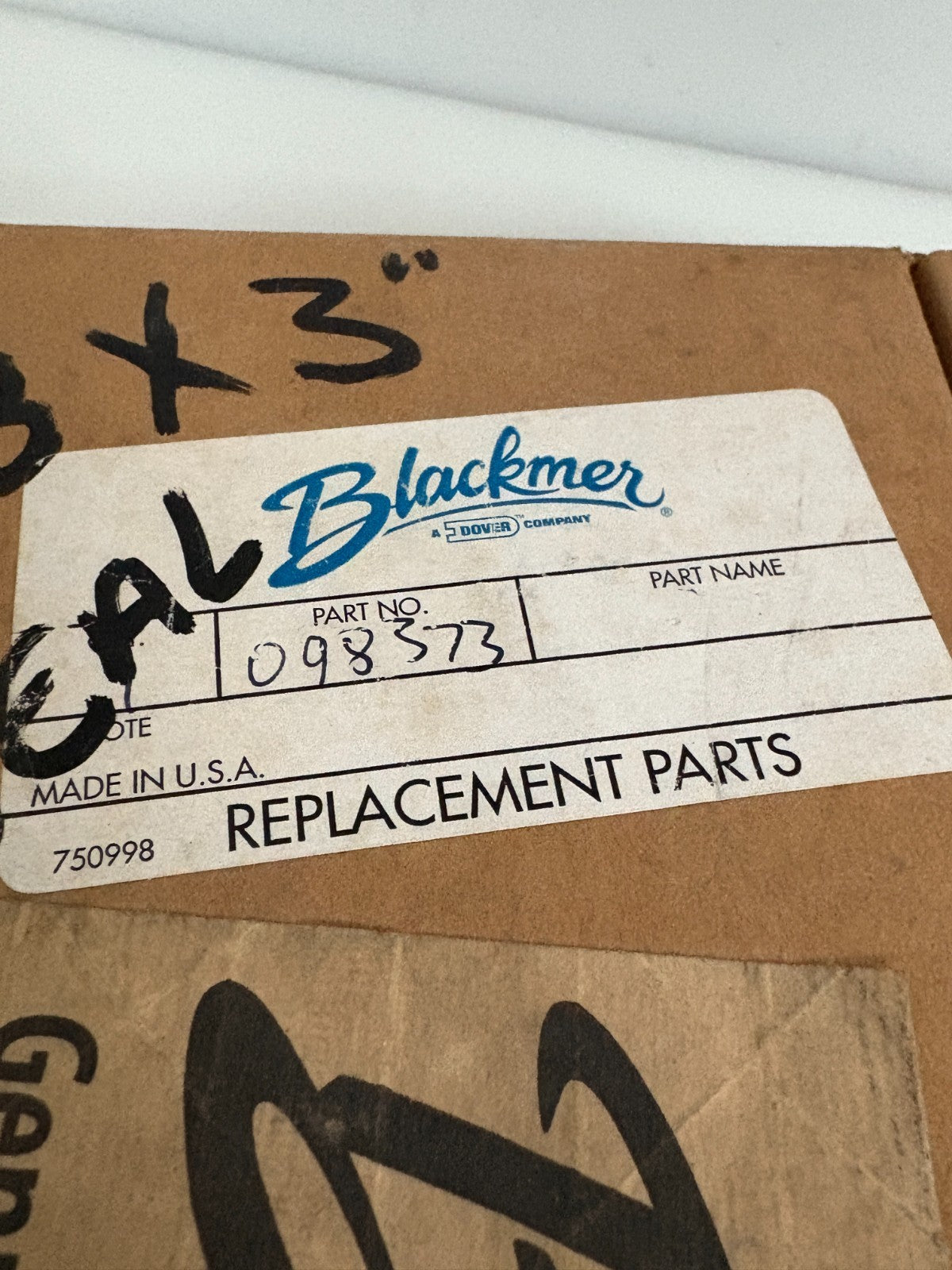 BLACKMER PUMP OIL SEAL #098373