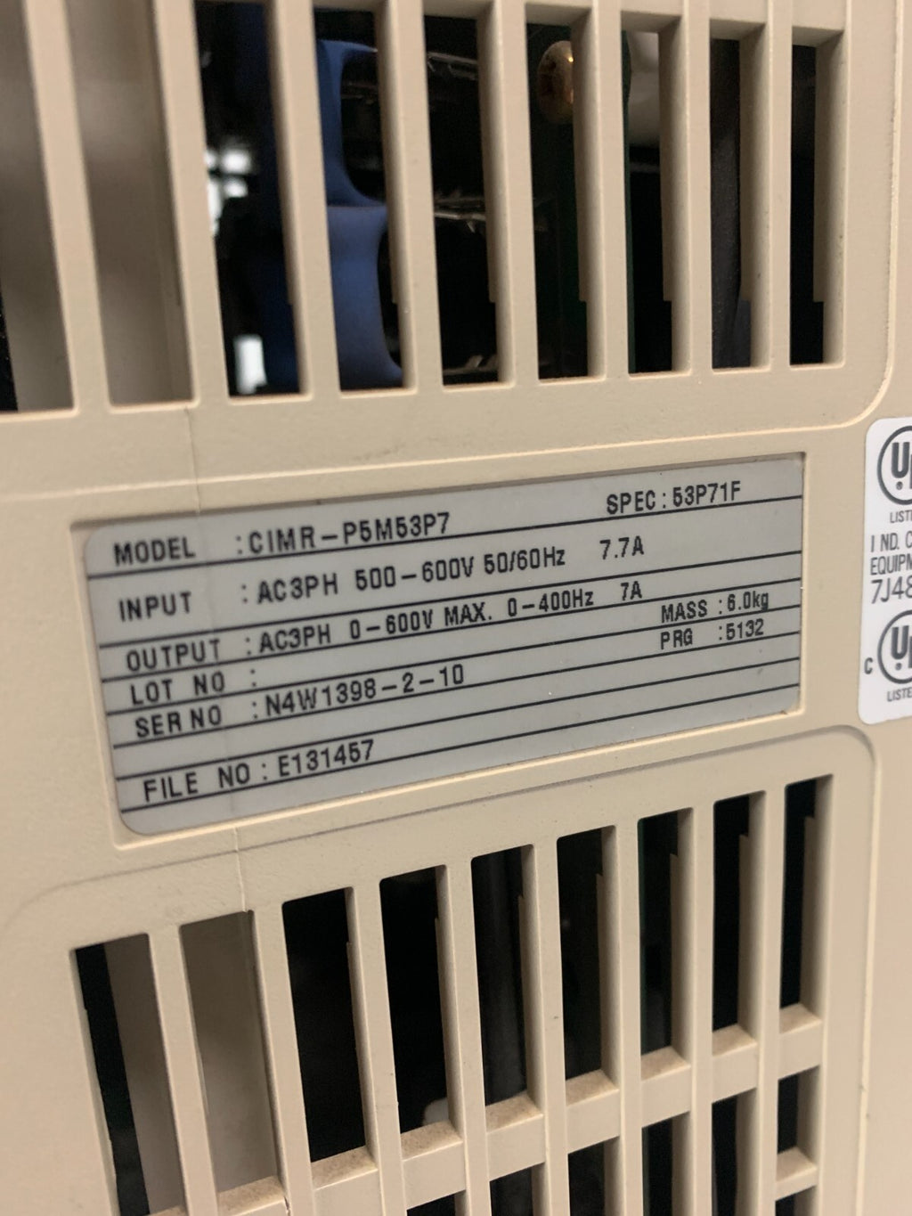 YASKAWA SERVO DRIVE GPD 506/P CIMR-P5M53P7