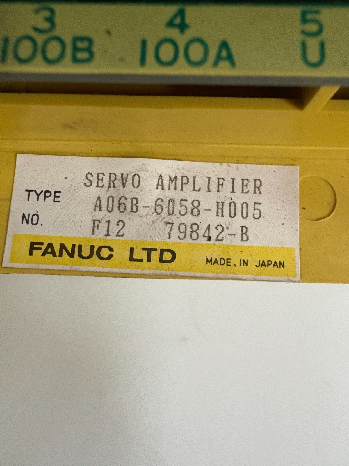 GE FANUC SERVO AMPLIFIER A06B-6058-H0053