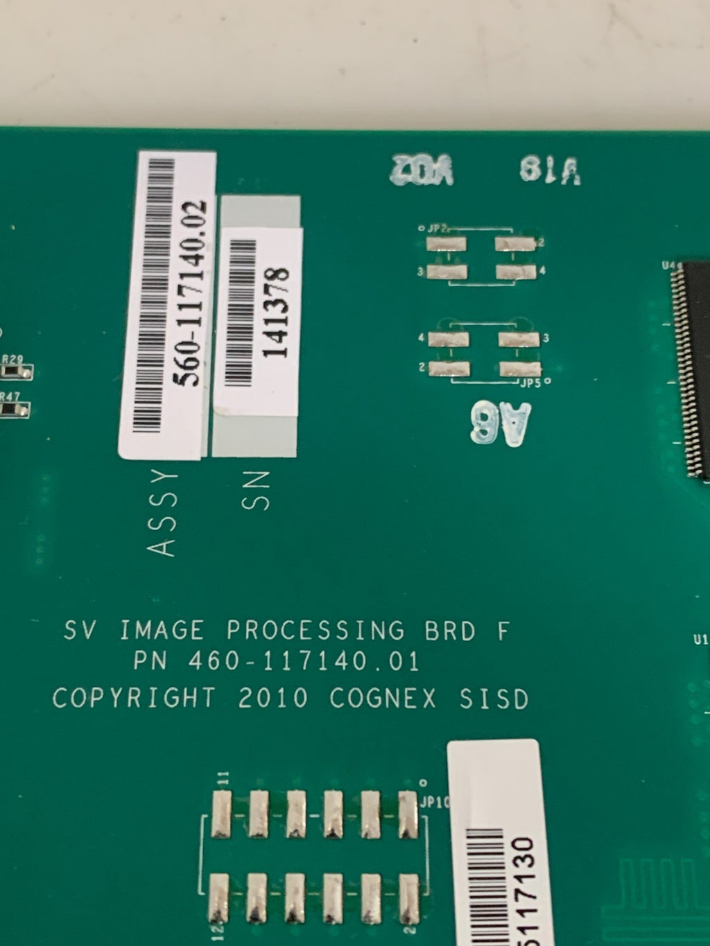 COGNEX IMAGE PROCESSING BOARD 560-117140-02