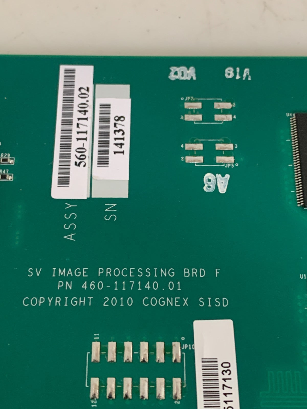 COGNEX IMAGE PROCESSING BOARD 560-117140-02