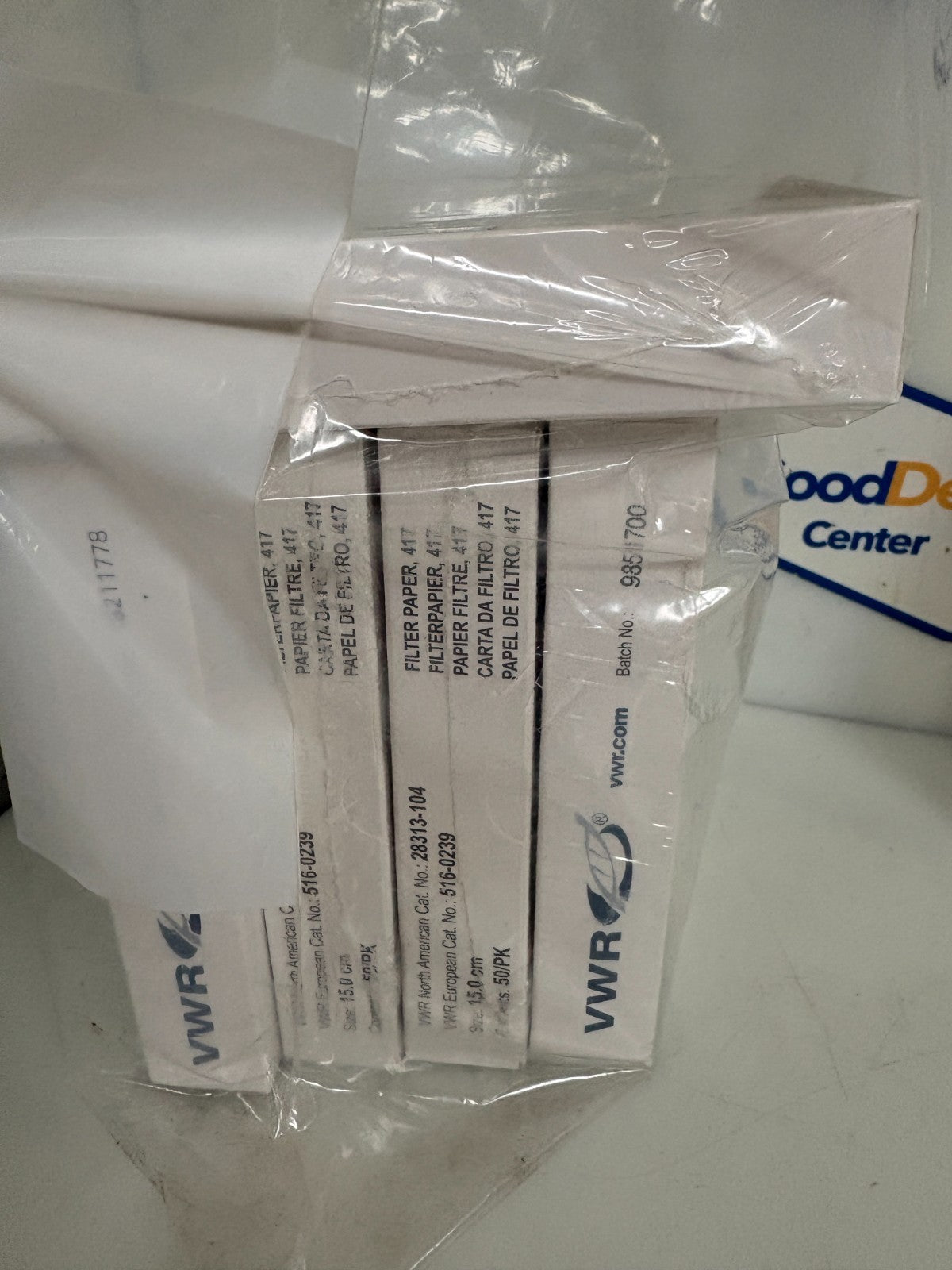 LOT OF 6 VWR QUALITATIVE FILTER 50/PK 28313-1042