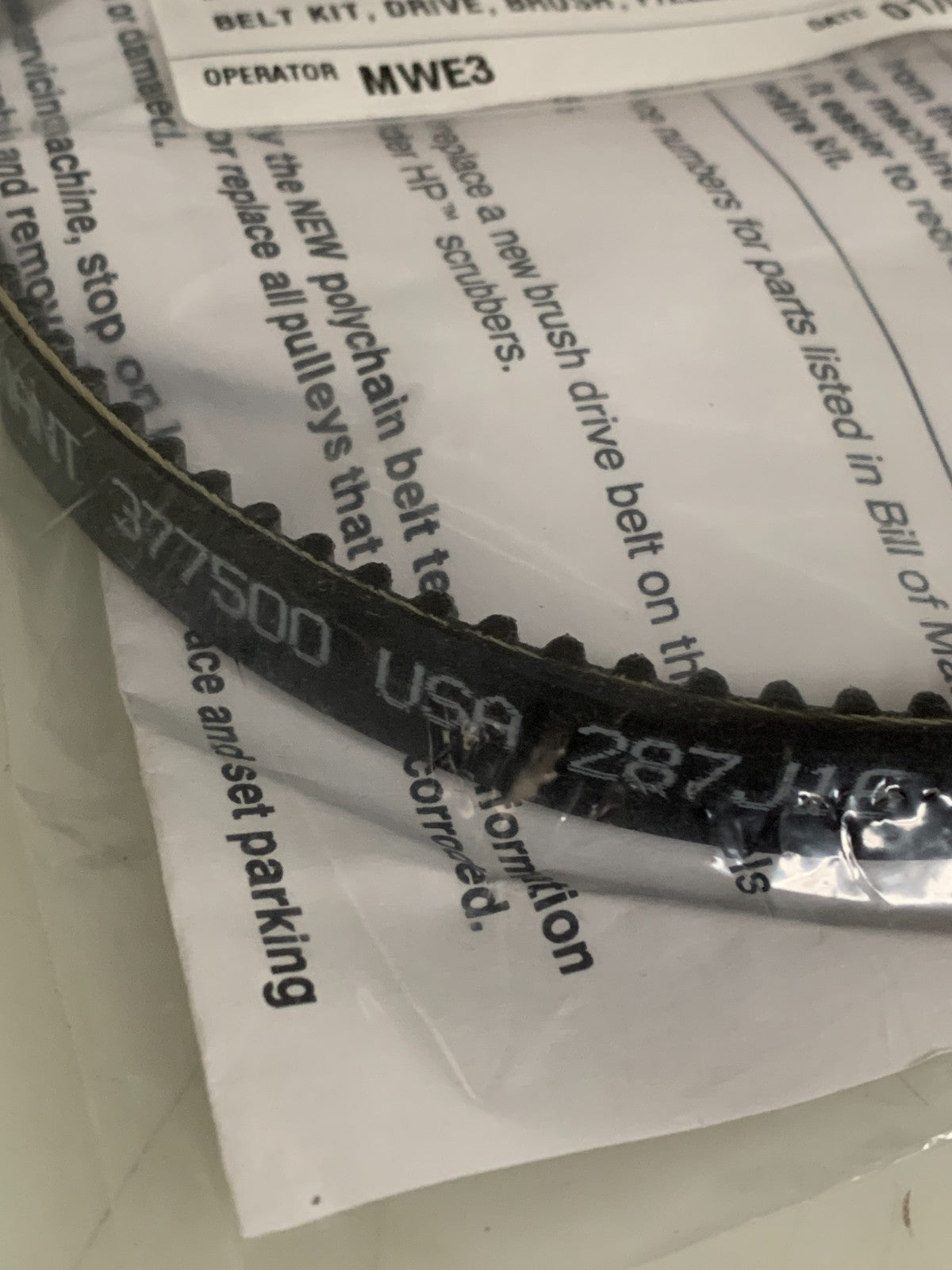 TENNANT DRIVE BELT #377505