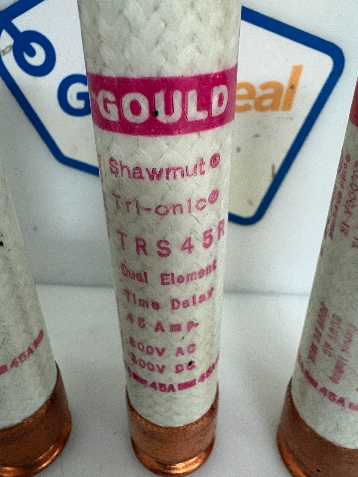 LOT OF 3 GOULD SHAWMUT TRS45R TRIONIC1