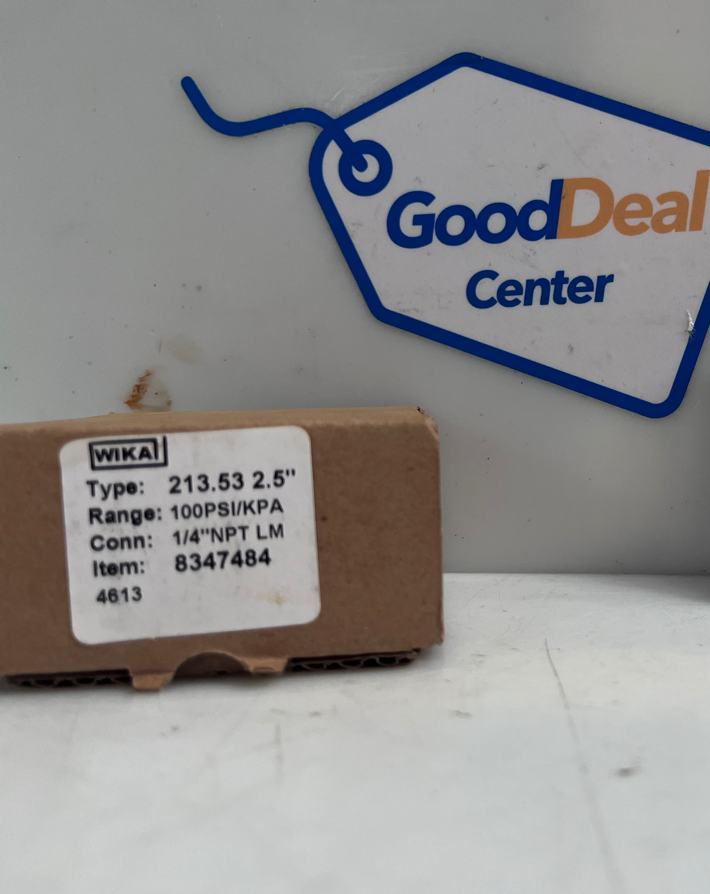 WIKA 8347484 Liquid Gauge  213.53 2.5'' (Lot of 2)