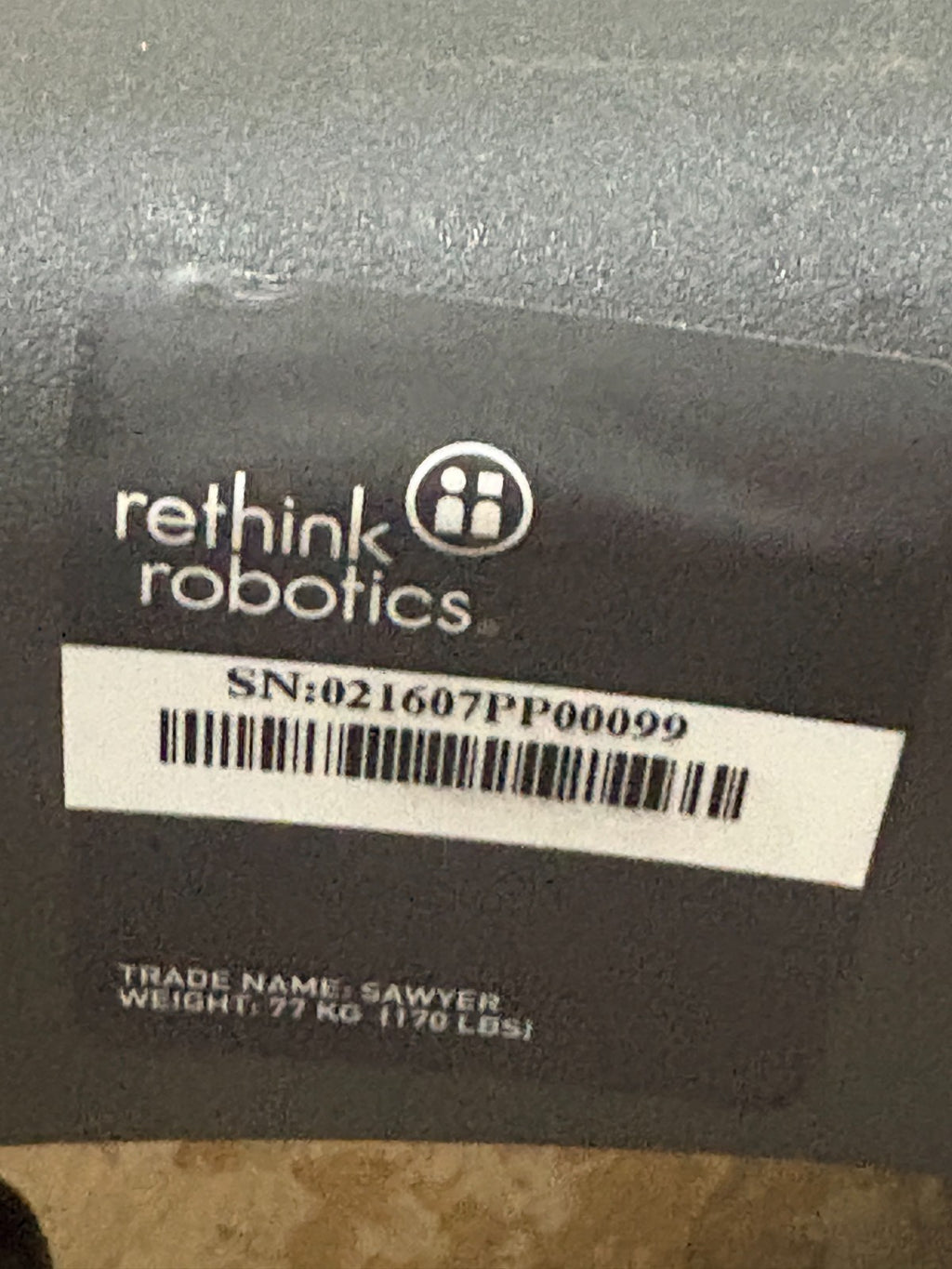 RETHINK ROBOTICS SAWYER SMART PRECISION TASKS ROBOT 2015 W/ CONTROLLER AND CABLE15