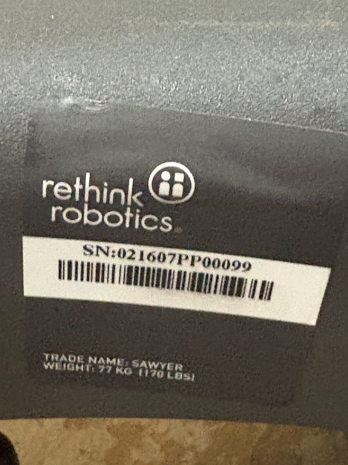 RETHINK ROBOTICS SAWYER SMART PRECISION TASKS ROBOT 2015 W/ CONTROLLER AND CABLE15