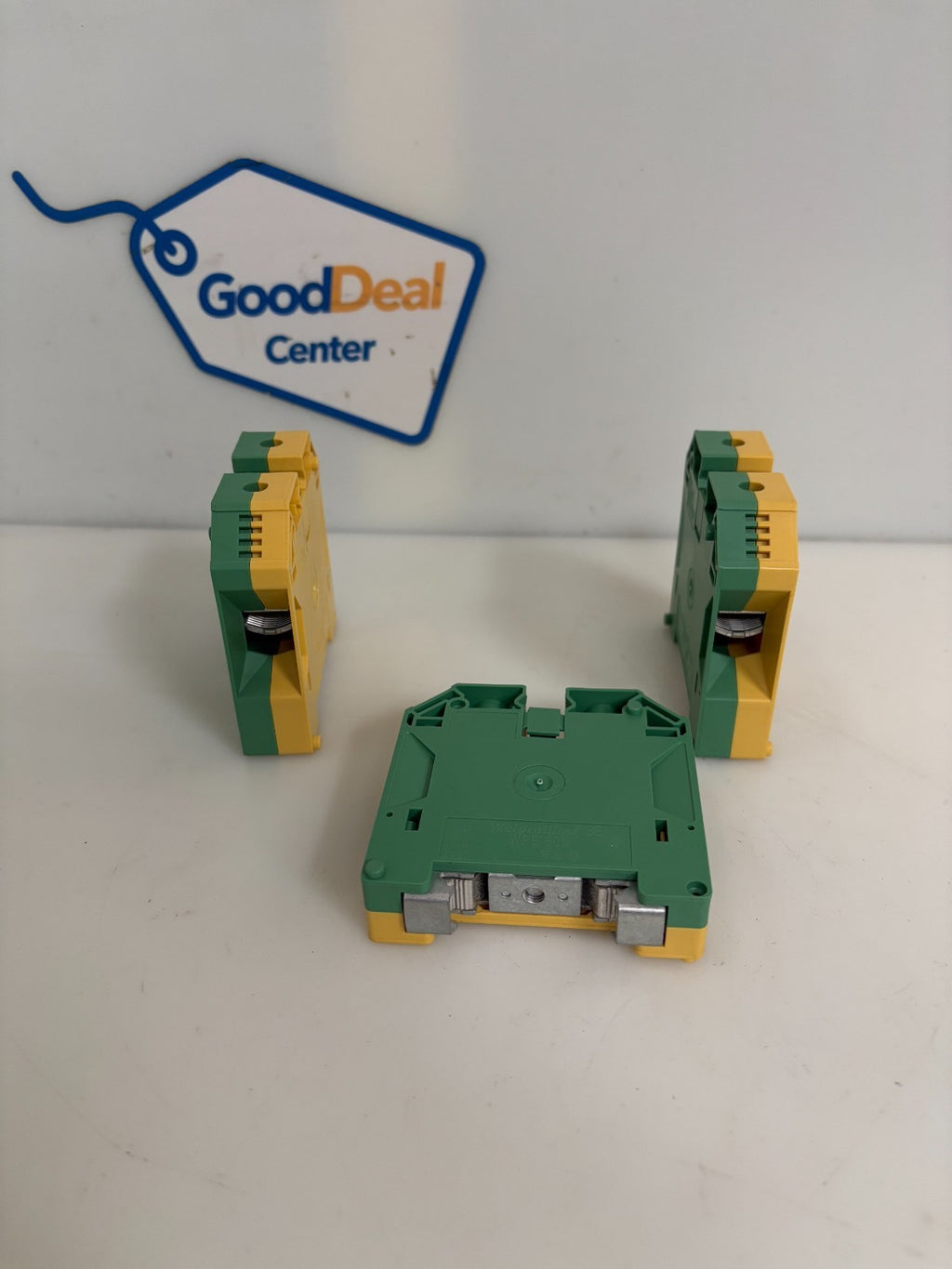 LOT OF 3 WEIDMULLER WPE 50N PROTECTIVE EARTH TERMINAL