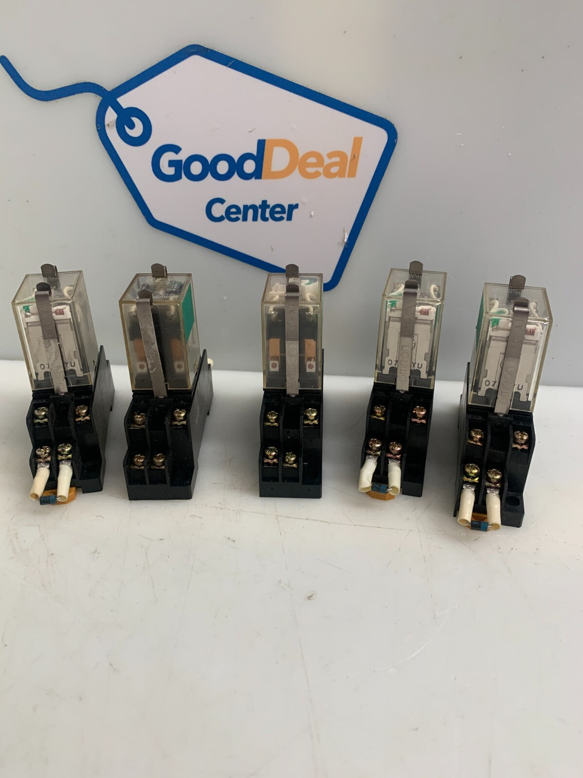 OMRON MY2N-MKK 8 Pin Relay  w/Holder  (Lot of 5)