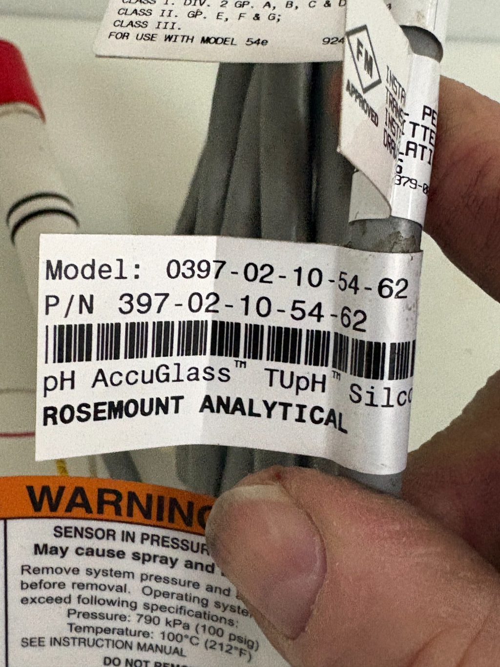 EMERSON ROSEMOUNT PH TRANSMITTER FOR 54E 397-02-10-54-62 W/ 8397-82-10-54-62