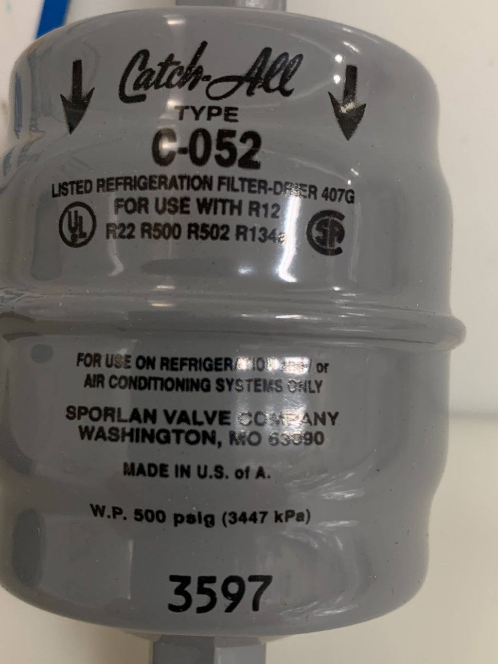 SPORLAN C-052 1/4" FILTER DRIER