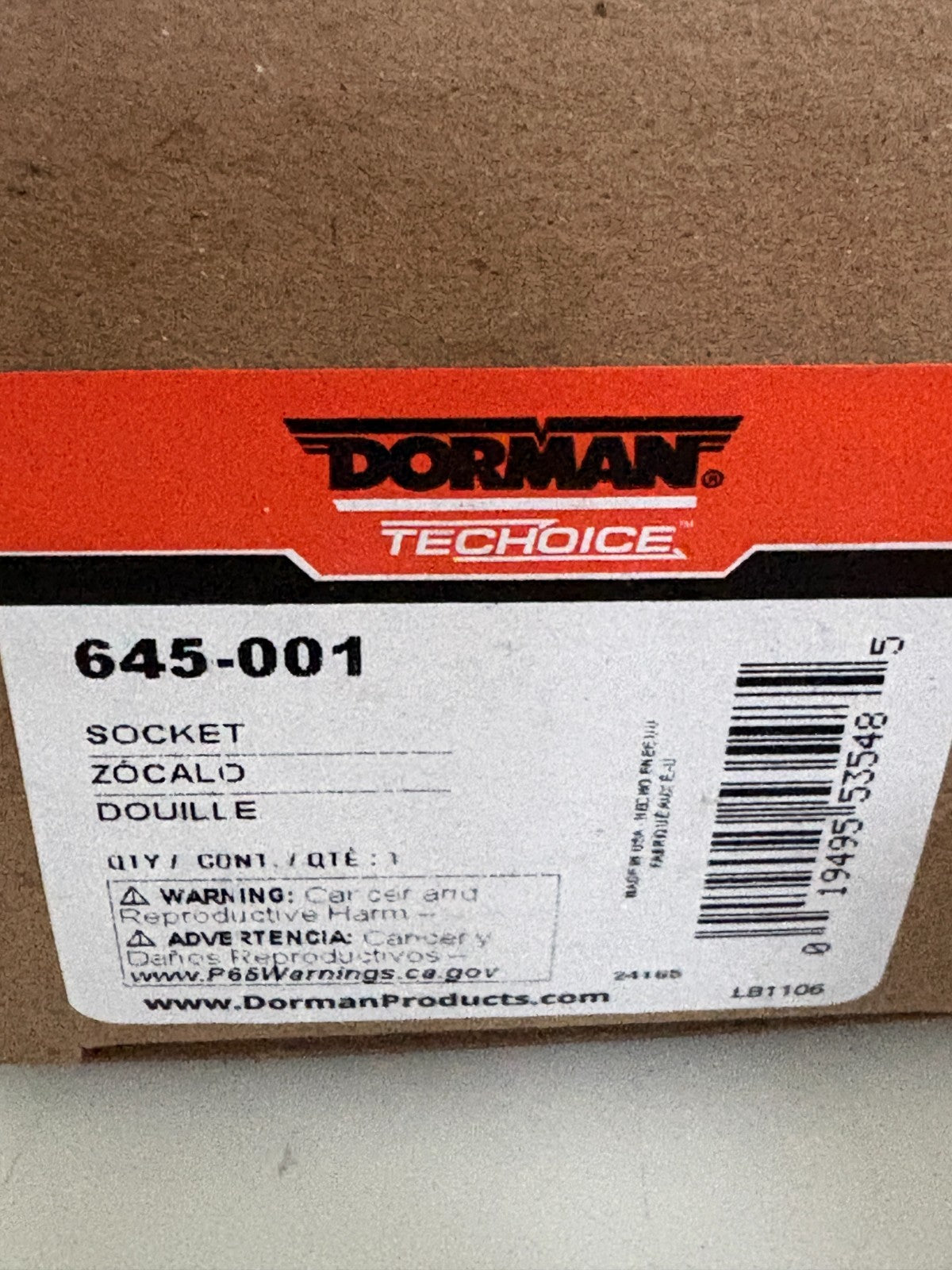 LOT OF 2 DORMAN PARKING LIGHT SOCKET 645-0013