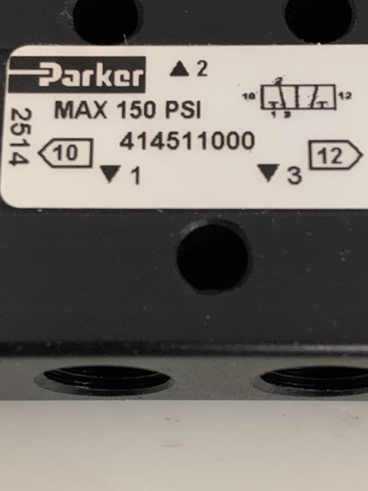 PARKER SCHRADER BELLOWS 3 WAY SPOOL VALVE 414511000