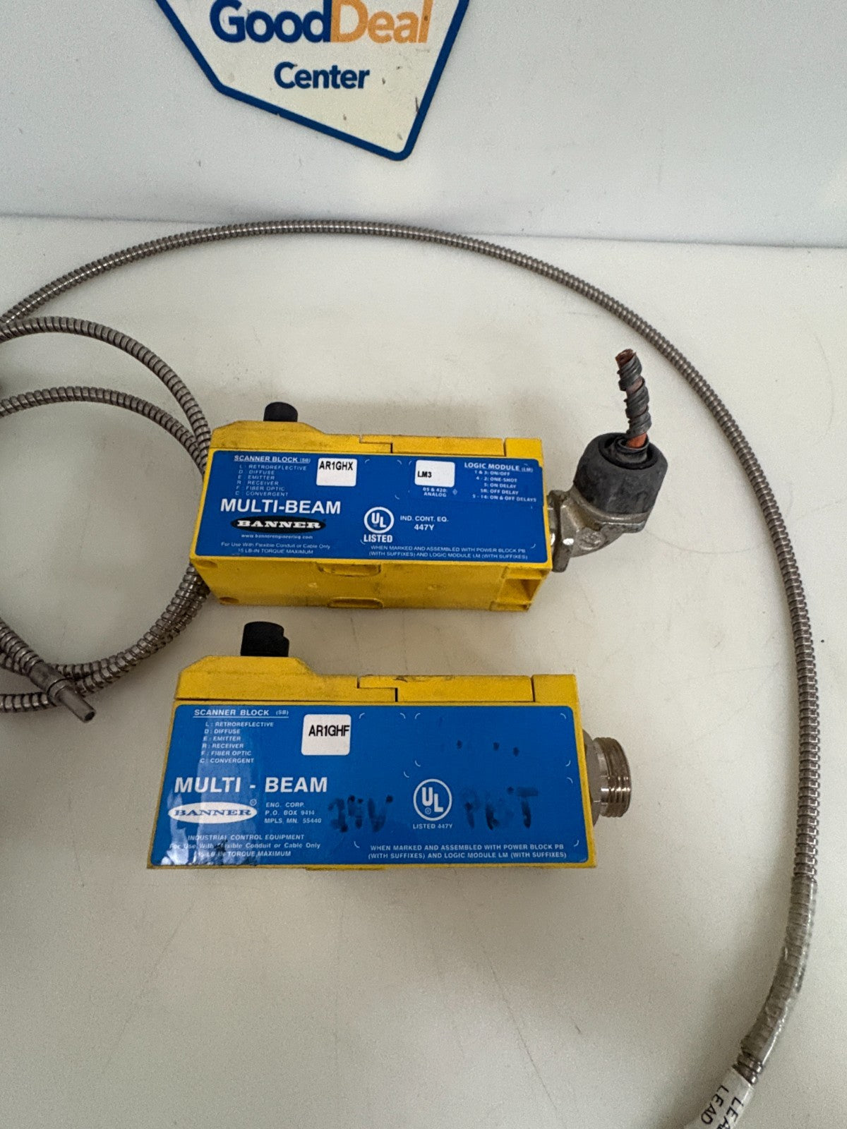 BANNER MULTI BEAM LOGIC MODULE AR1GHX W/SCANNER BLOCK AR1GHF2
