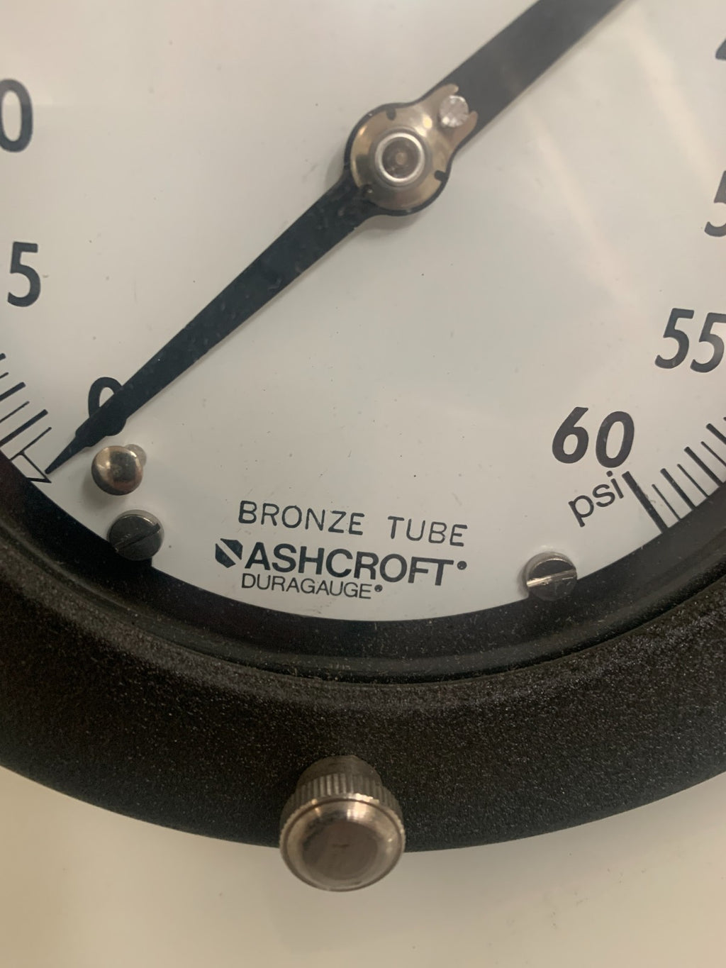 ASHCROFT 5" DURAGAUGE BRONZE TUBE 0-60 PSI2