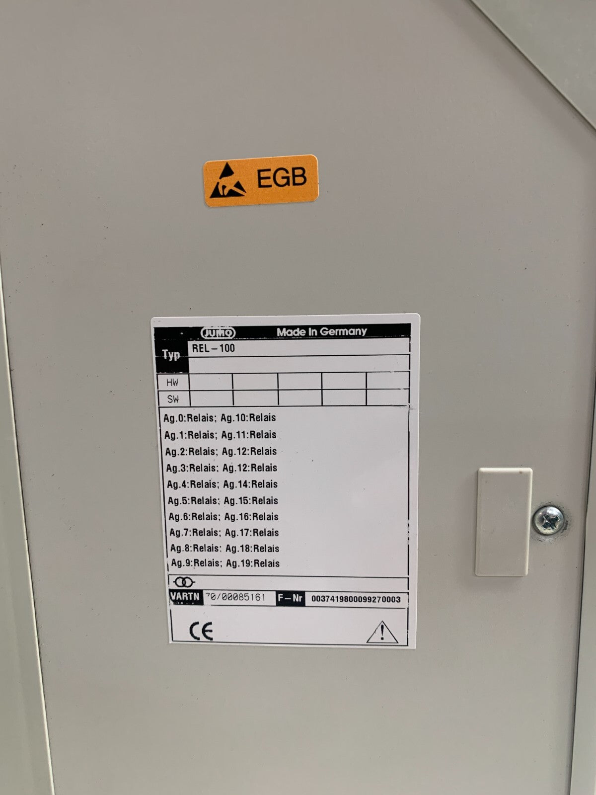 JUMO   REL-100  Relay Output Module    20 Channel   (For PRF100)