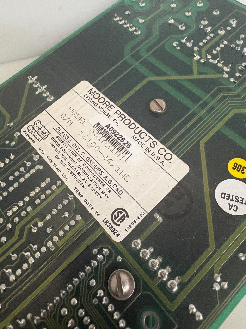 MOORE PROCESS CONTROLLER BOARD 352EA21N1F