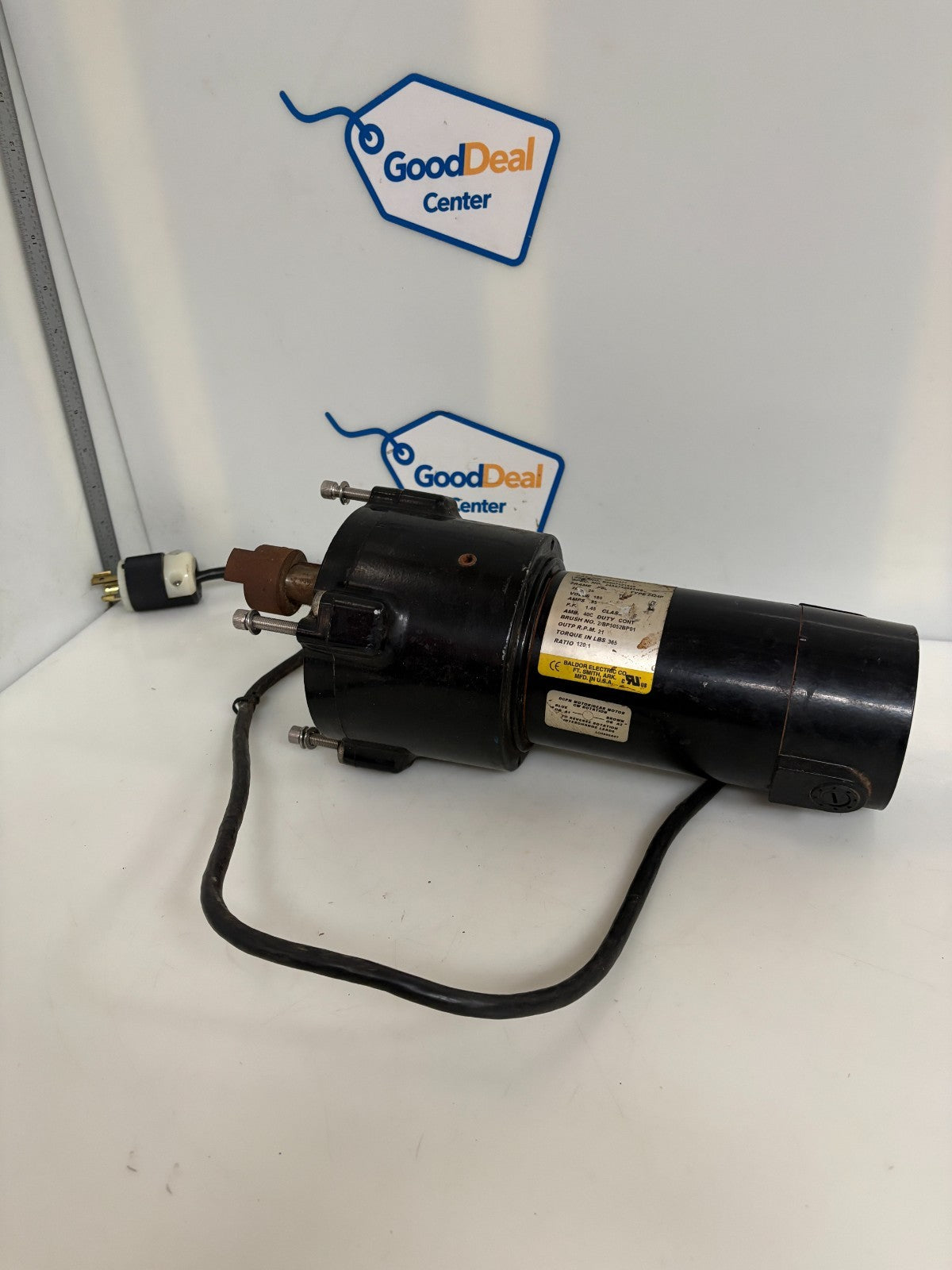 BALDOR 1/8 HP GEAR MOTOR GPP7477