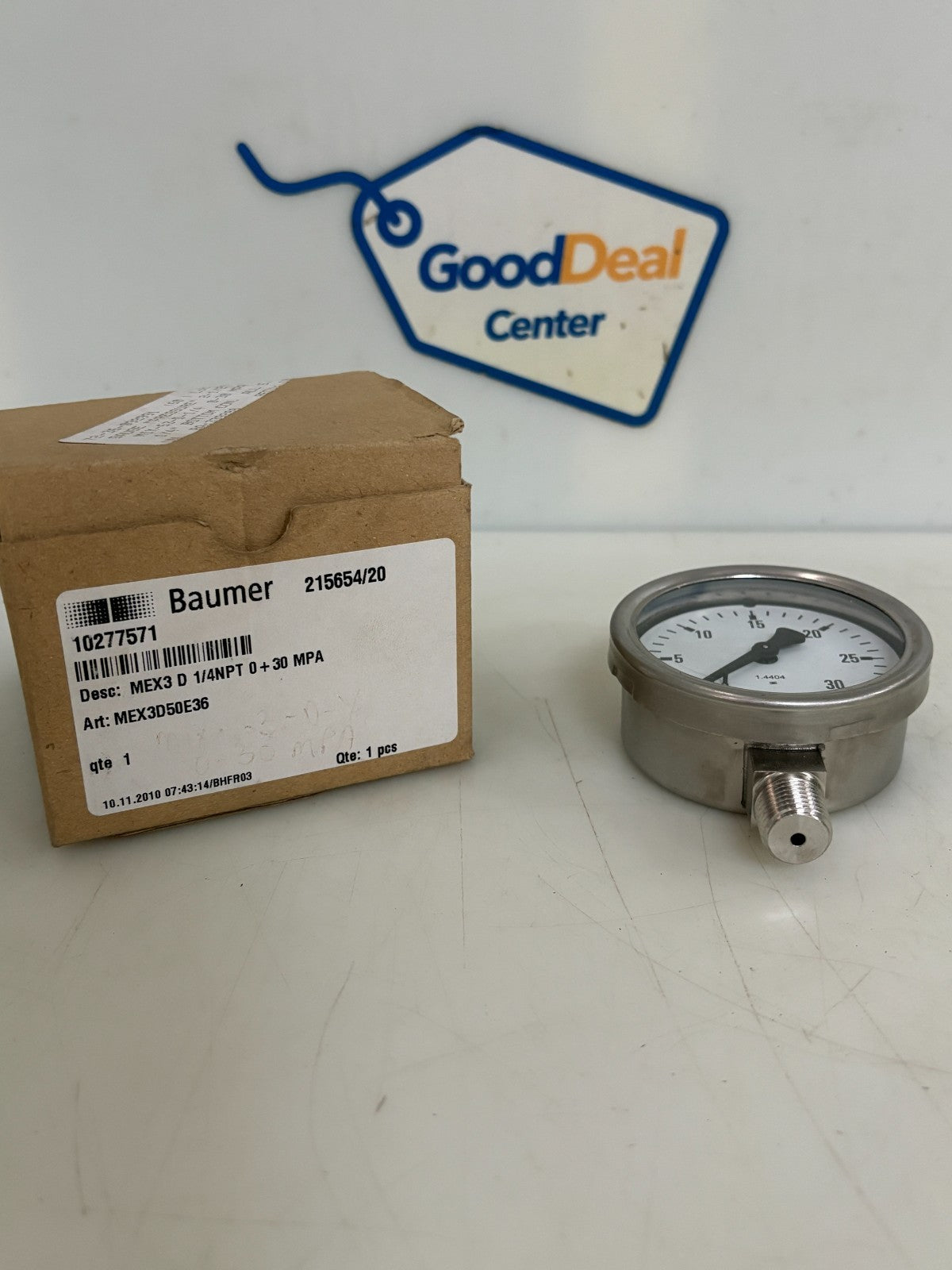 BAUMER 0-30 MPA 2 1/2 GAUGE MEX3D50E360