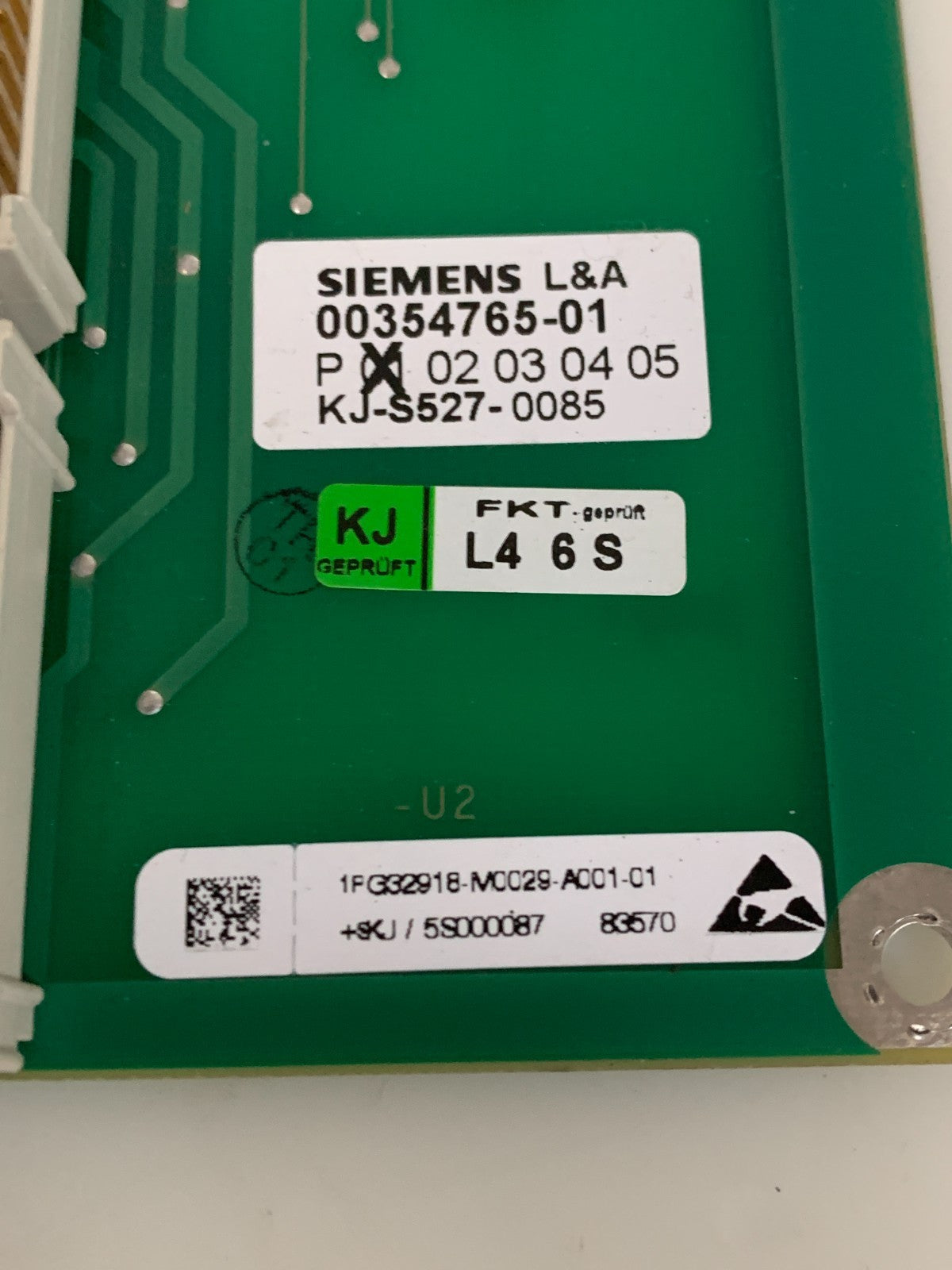 SIEMENS PCB TRANSFER BOARD PORTAL 00354765-012