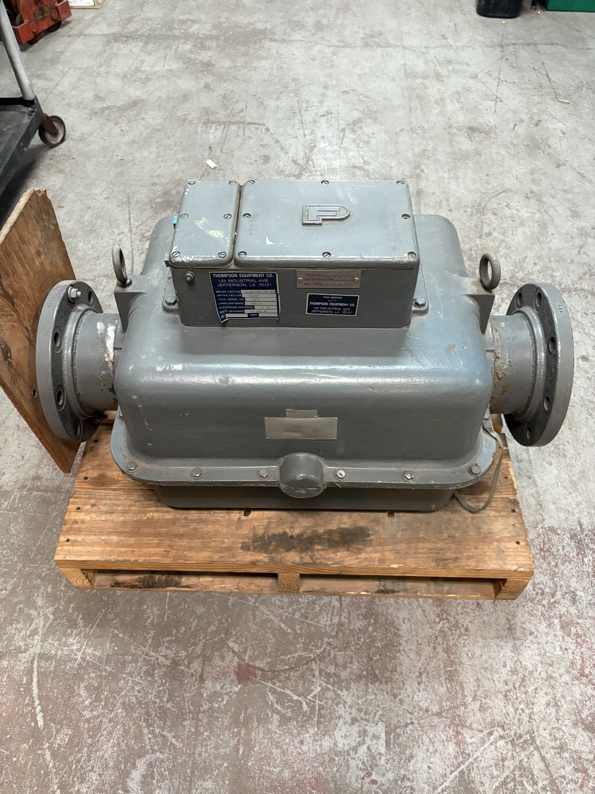 FISHER & PORTER TEFLON MAGNETIC 4" FLOW TUBE METER MODEL 10D1416A0