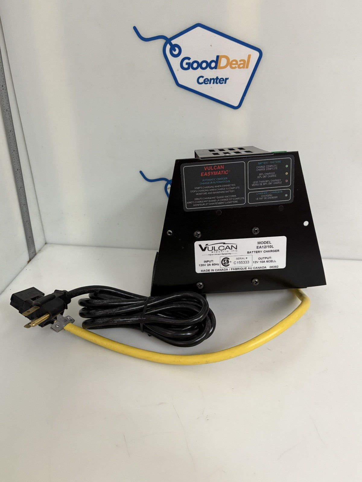 VULCAN 12V 10AMP BATTERY CHARGER EA12/10L0