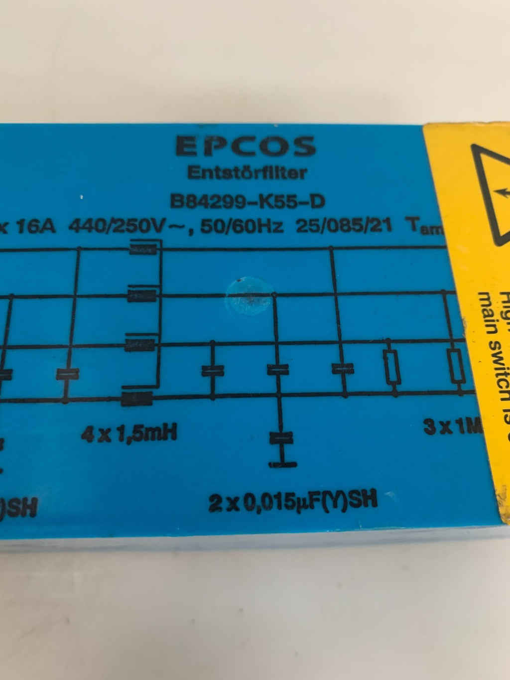 EPCOS INTERFERENCE SUPPRESSION FILTER B84299-K55-D2