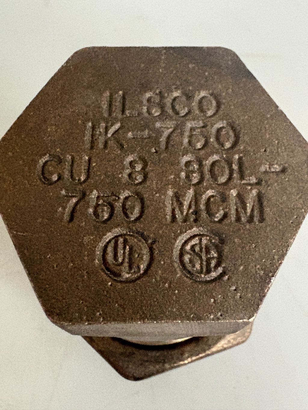 ILSCO SPLIT BOLT COPPER IK-750 2