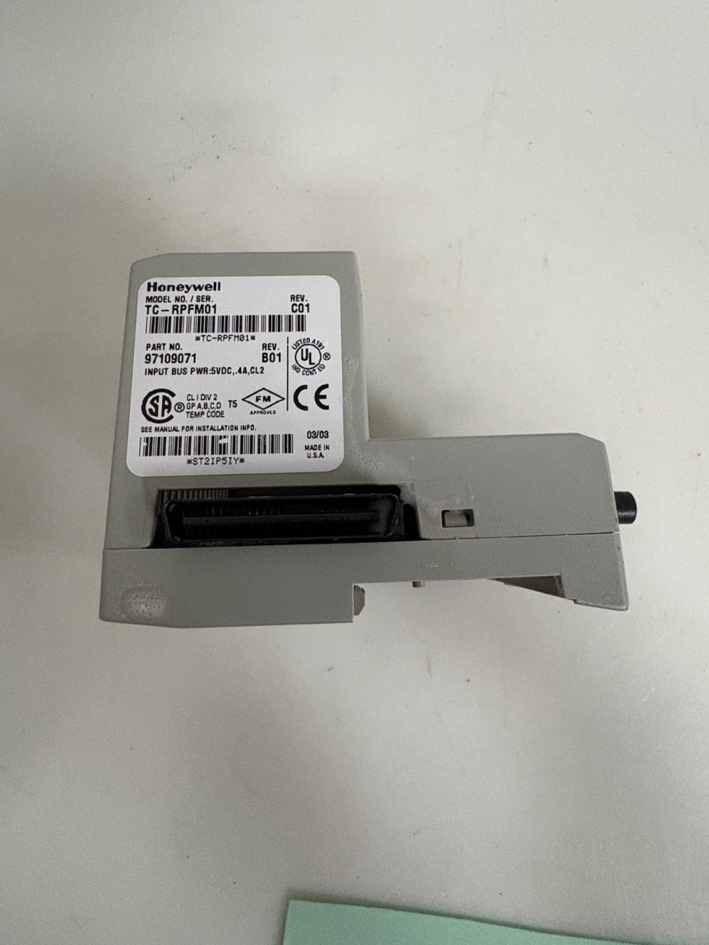 HONEYWELL CONTROL NET FIBER MODULE TC-RPFM01