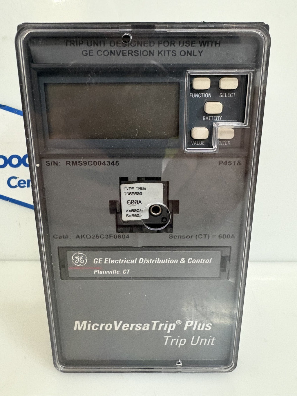 GE MICROVERSA TRIP PLUS #AKO25C3F0604