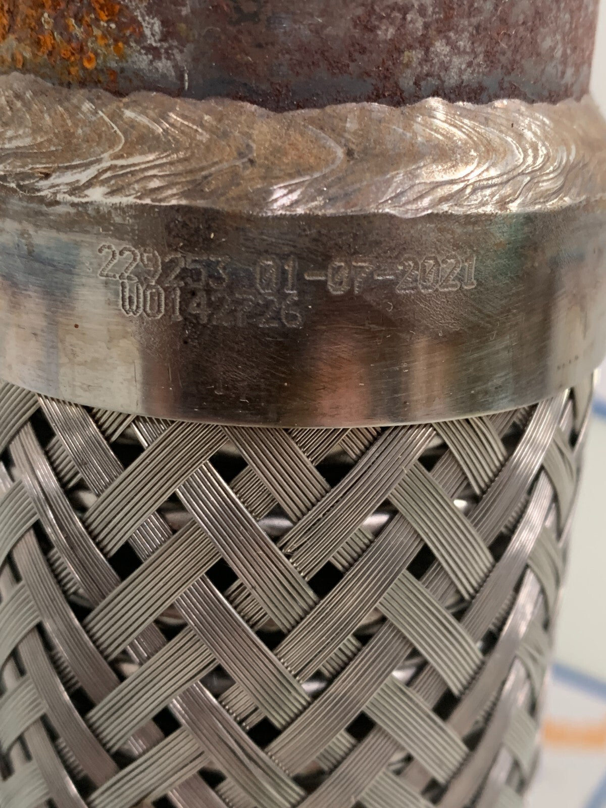 FLEX PRESSION STAINLESS STEEL BRAIDED HOSE W/FLANGE CRN OD2620 6C FRMFL-32-15.5-3
