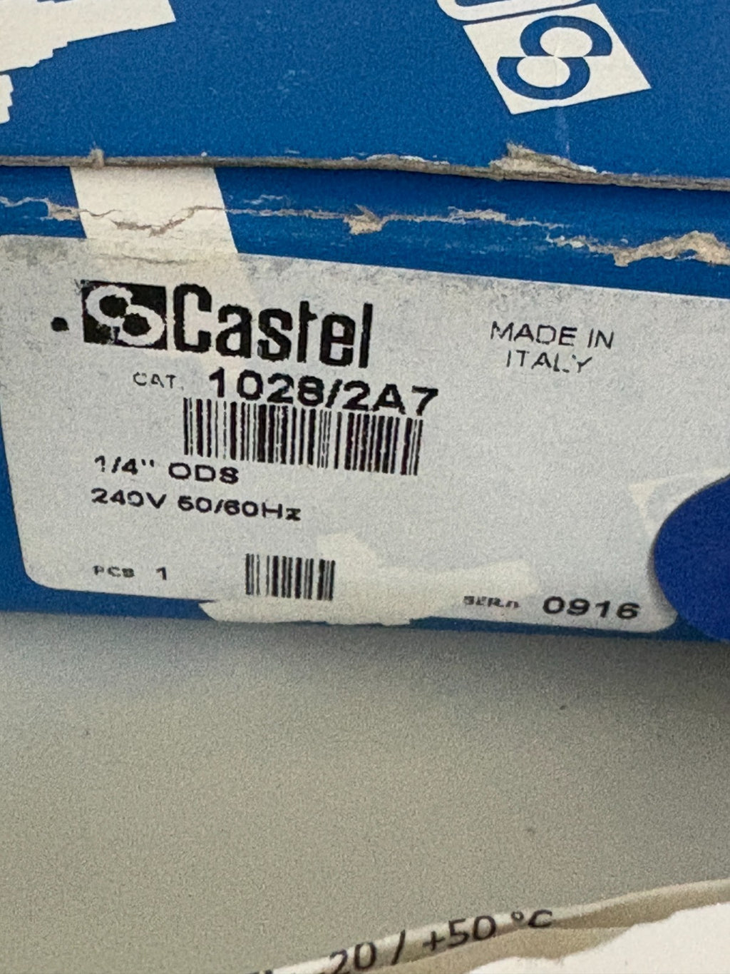 CASTEL VALVE 1028/2A7