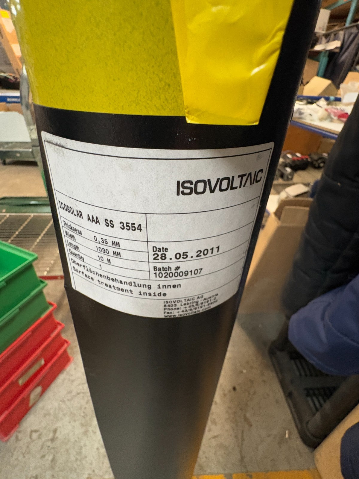 LOT OF 3 ROLL  ISOVOLTAIC ENCAPSULATING BLANKET .35MM 1030MM WIDE 10M LONG