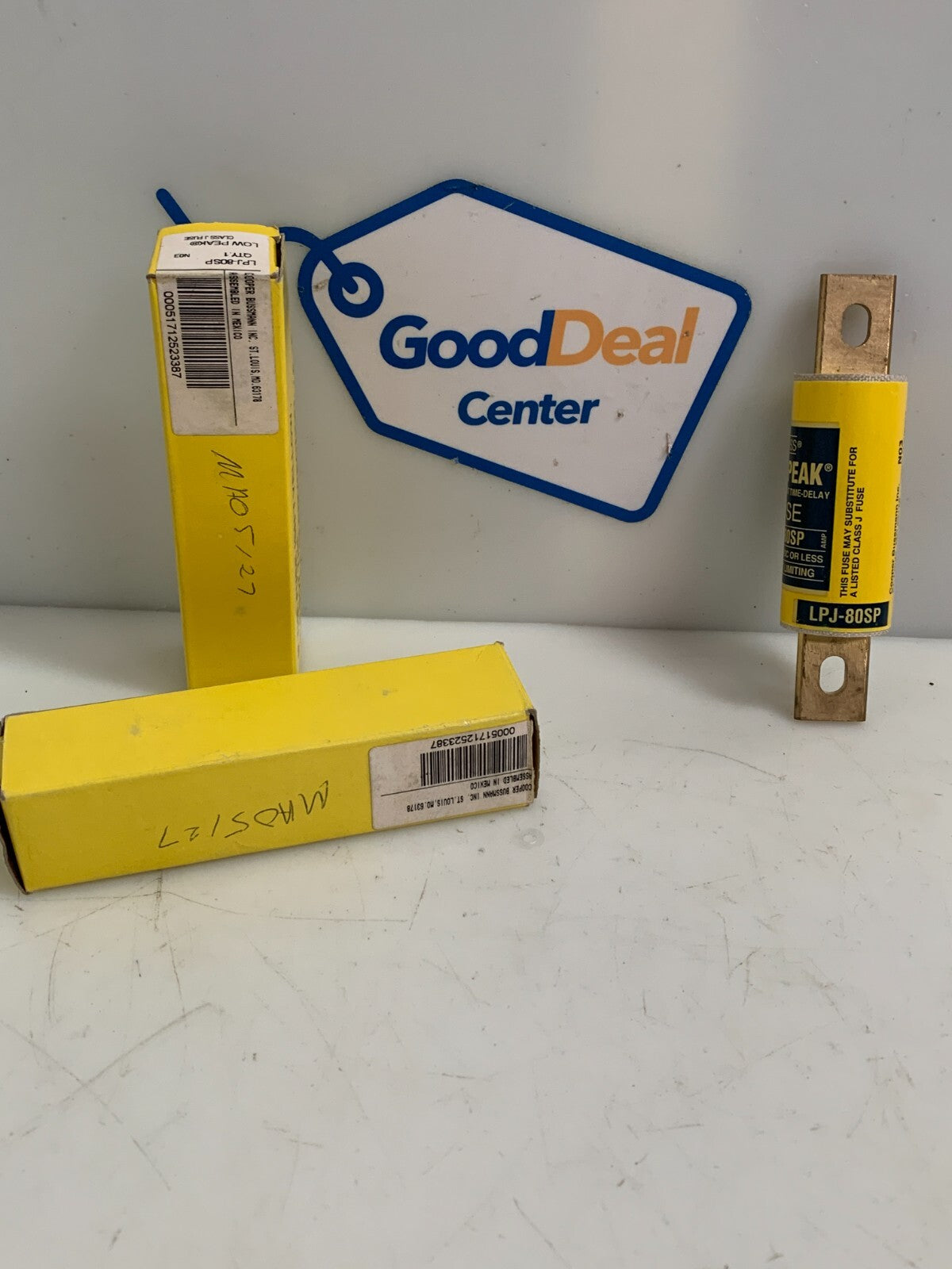 LOT OF 2 COOPER BUSSMAN LPJ-80SP LOW PEAK FUSE