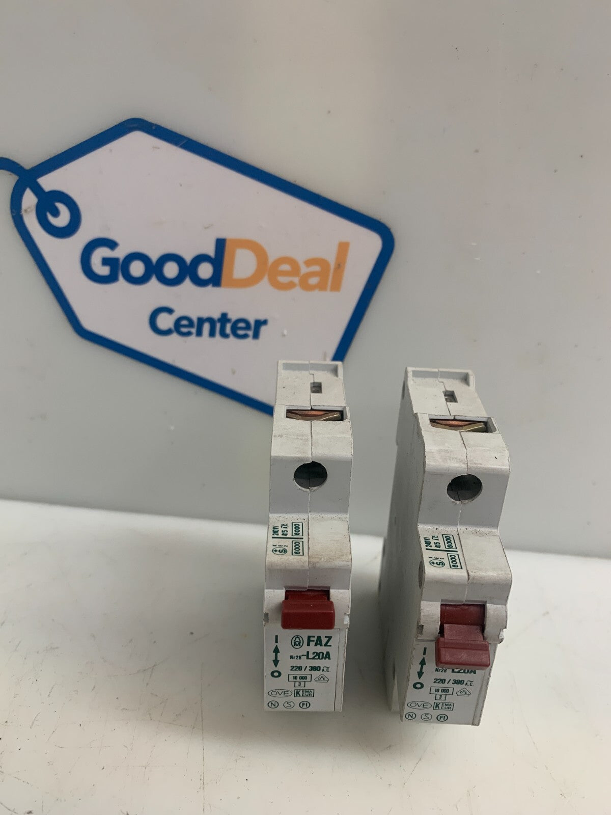 EATON  FAZ  L20A   Miniature Circuit Breaker  (Lot of 2)