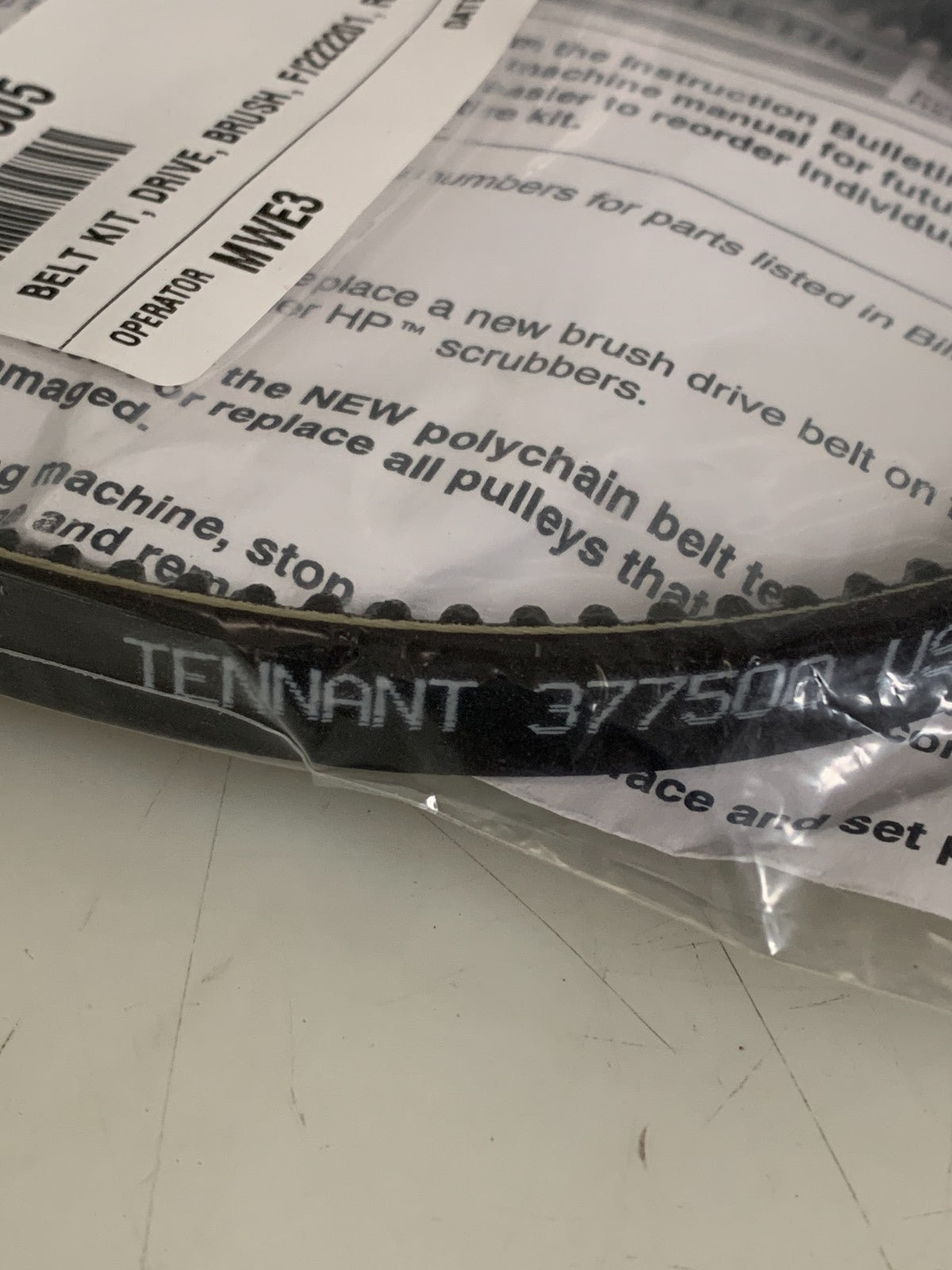 TENNANT DRIVE BELT #377505