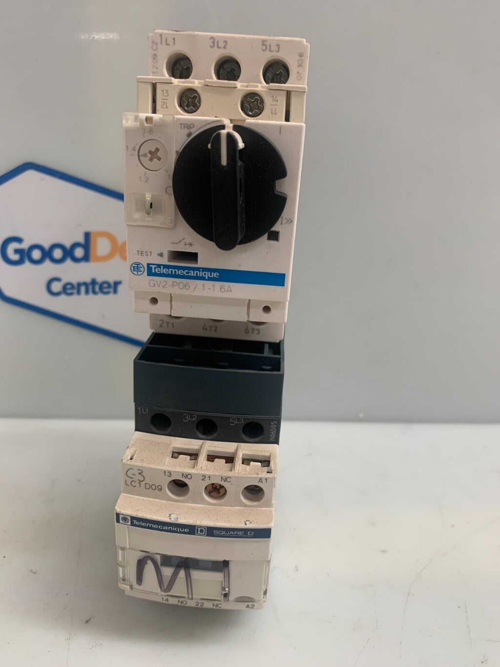 SCHNEIDER ELECTRIC / Telemecanique  SquareD GV2-P06/1-1.6A  w/LC1D09