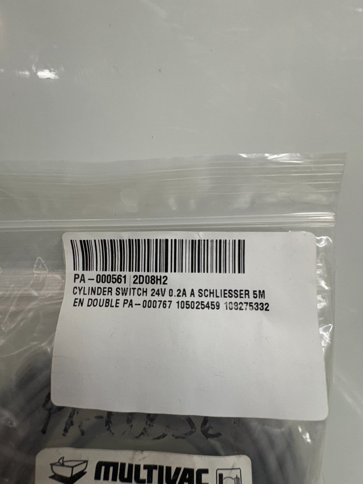 MULTIVAC CYLINDER 24V 0.2A SWITCH 108275332