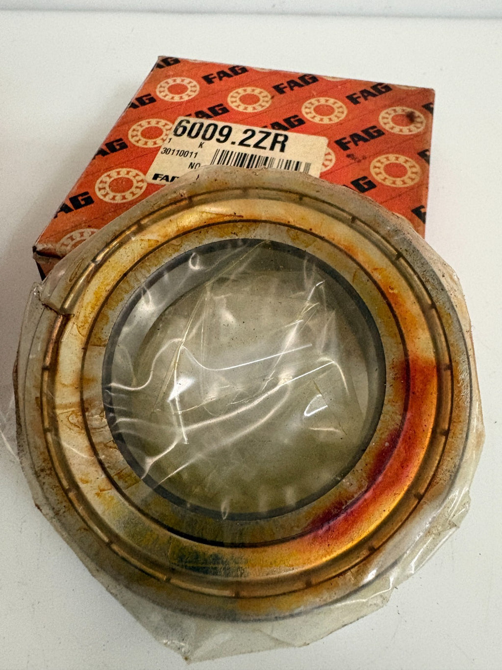 LOT OF 3 FAG DEEP GROOVE BALL BEARING 6009,2ZR1