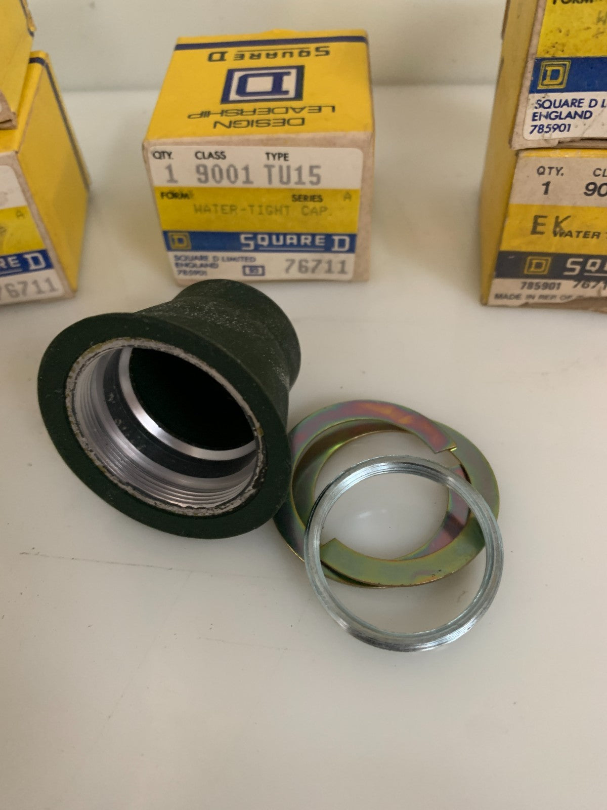LOT OF 6 SQUARE D WATERTIGHT CAP 900V TU15 767111