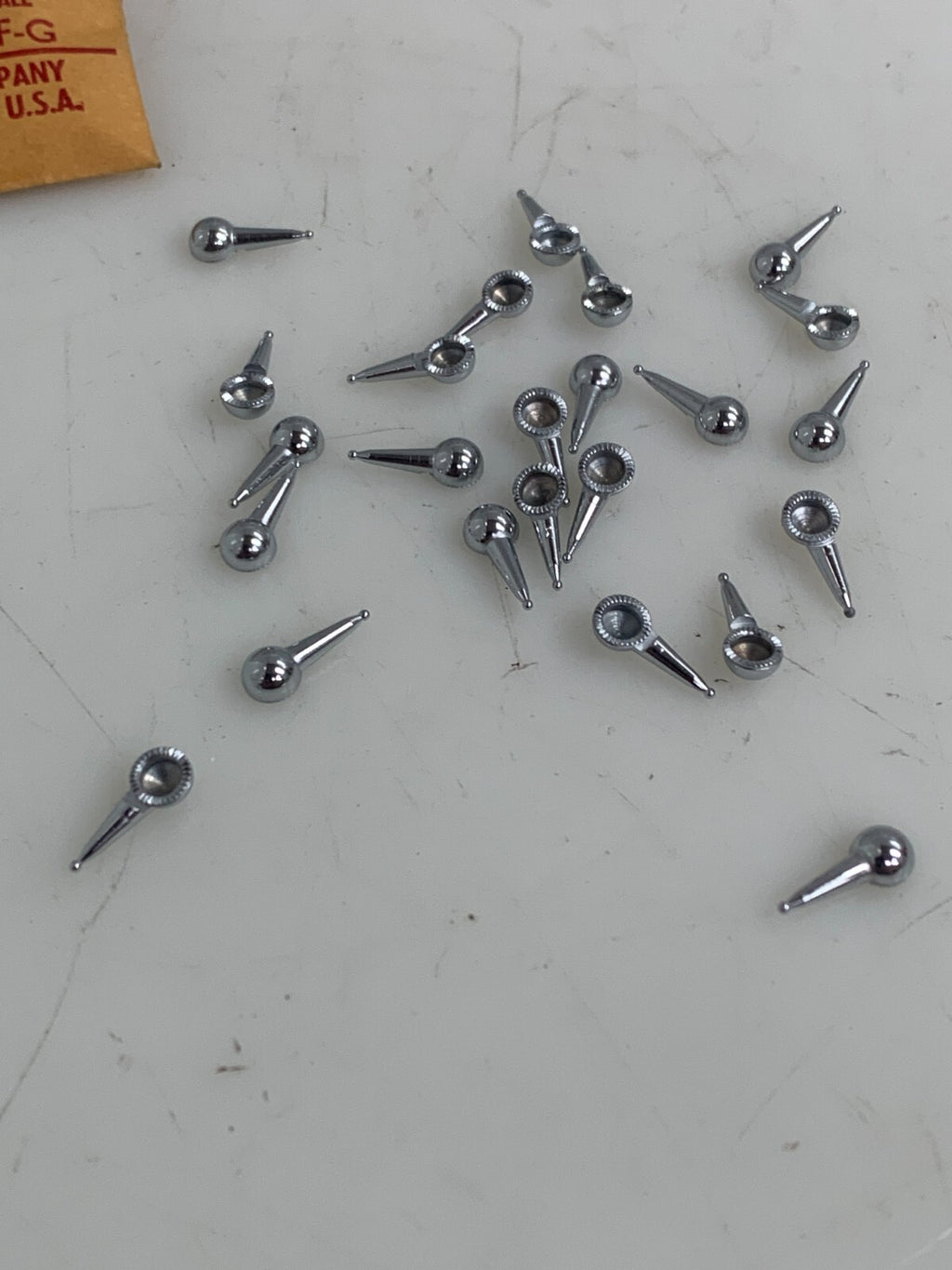 LOT OF 28 STARRETT CONTACT POINT 7137 #16A 711F-G .035