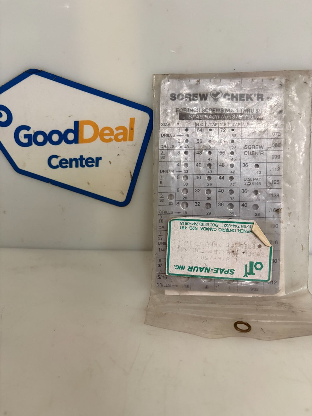 SPAE-NAUR SCREW CHEK'R 876 7500
