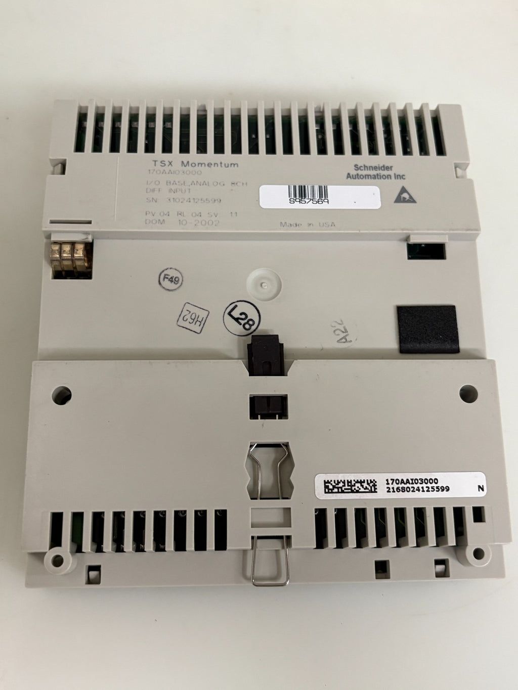 SCHNEIDER TSX MOMENTUM ANALOG 8CH INPUT DIFFERENTIAL 170AAI030003