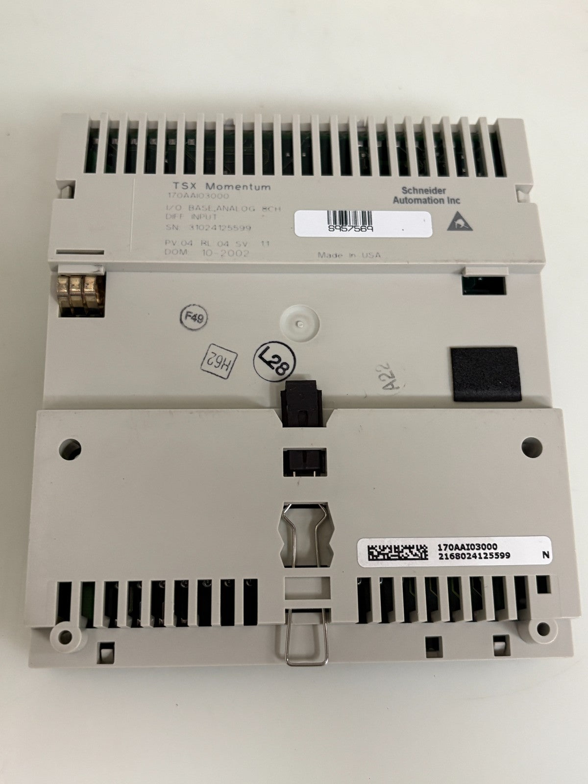 SCHNEIDER TSX MOMENTUM ANALOG 8CH INPUT DIFFERENTIAL 170AAI030003