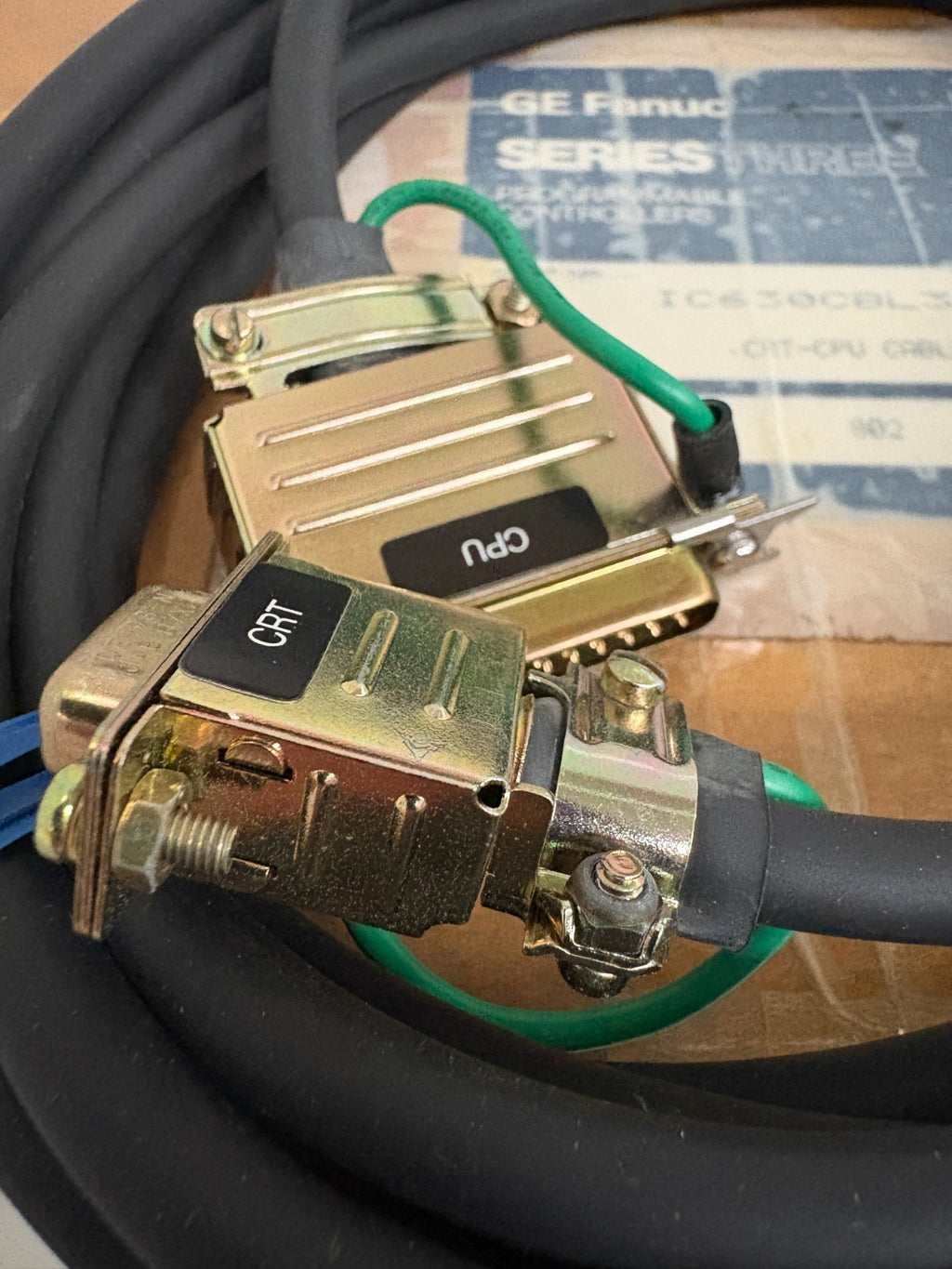 GE FANUC SERIES THREE CRT-CPU CABLE IC630 CBL 394A