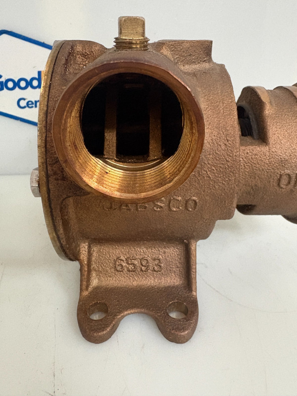 JABSCO MODEL 6400-1051 BRASS PEDESTAL IMPELLER PUMP 1