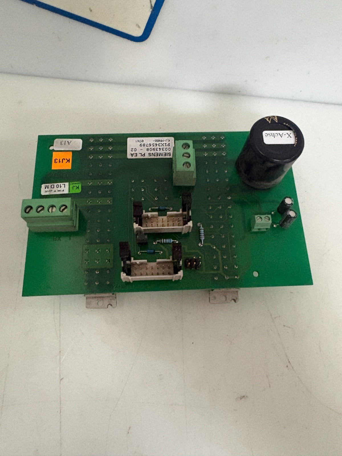 SIEMENS PL EA BACK PLANE SERVO 00343908-021