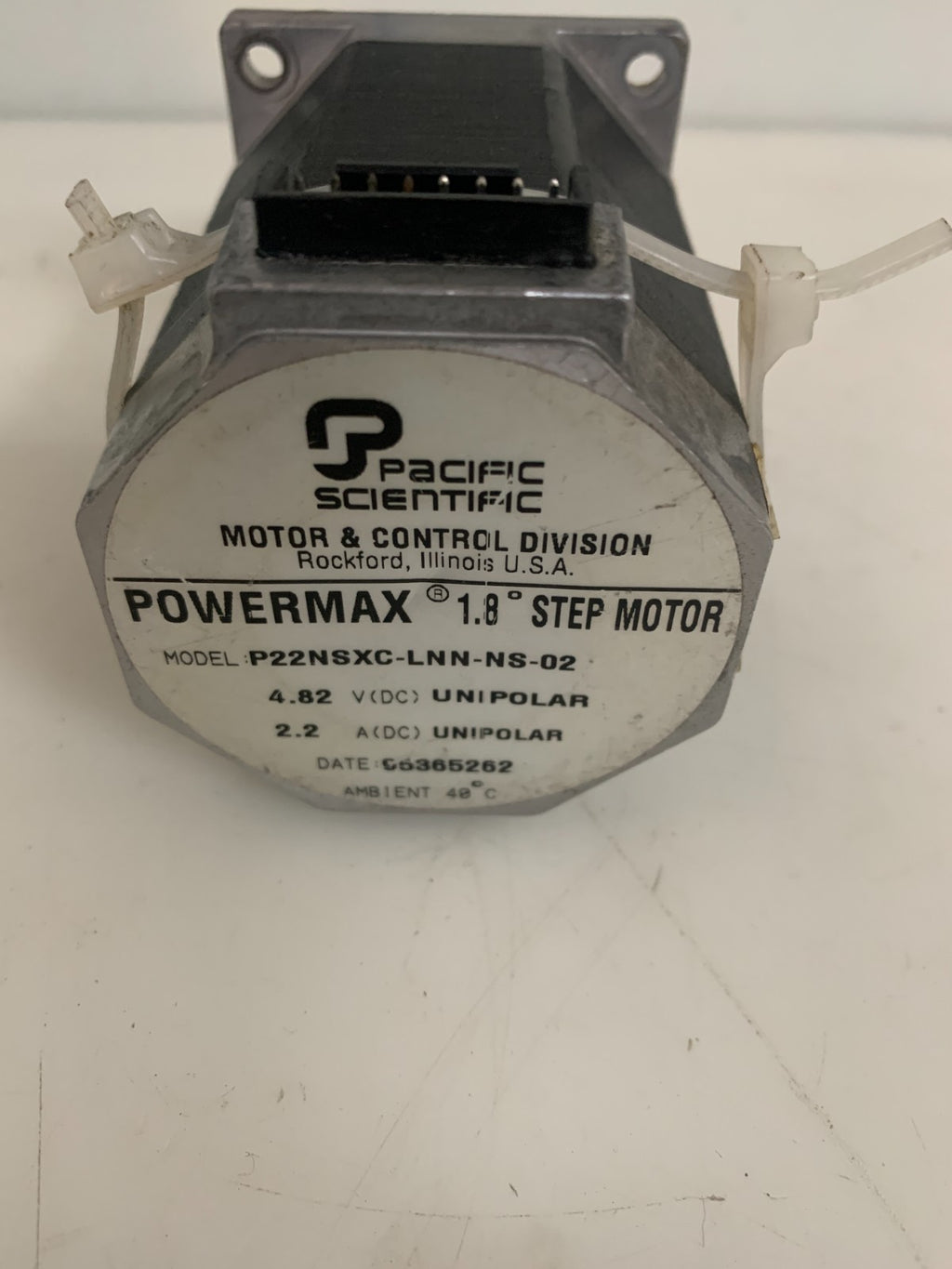PACIFIC SCIENTIFIC POWERMAX 1.8 STEP MOTOR P22NSXC-LNN-NS-02