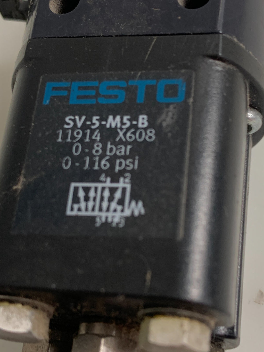 FESTO FRONT PANEL VALVE W/KEYPAD2