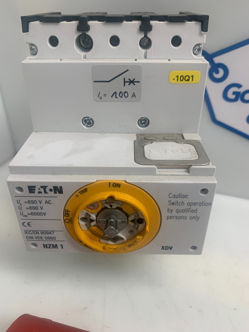EATON MOELLER NZMB1-XDV Circuit Breaker     Complete w/ ON-Off Trip Switch